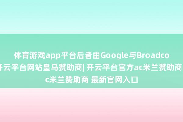 体育游戏app平台后者由Google与Broadcom共同开辟-开云平台网站皇马赞助商| 开云平台官方ac米兰赞助商 最新官网入口