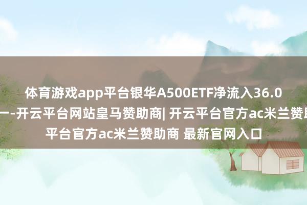 体育游戏app平台银华A500ETF净流入36.03亿元同类倒数第一-开云平台网站皇马赞助商| 开云平台官方ac米兰赞助商 最新官网入口