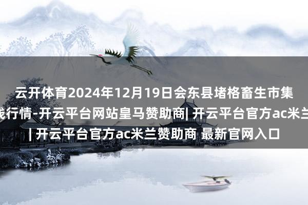 云开体育2024年12月19日会东县堵格畜生市集规画有限职守公司价钱行情-开云平台网站皇马赞助商| 开云平台官方ac米兰赞助商 最新官网入口